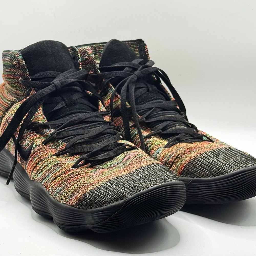 Authentic Rare Nike React Hyperdunk Flyknit Basketball Multi Color Men Size 10